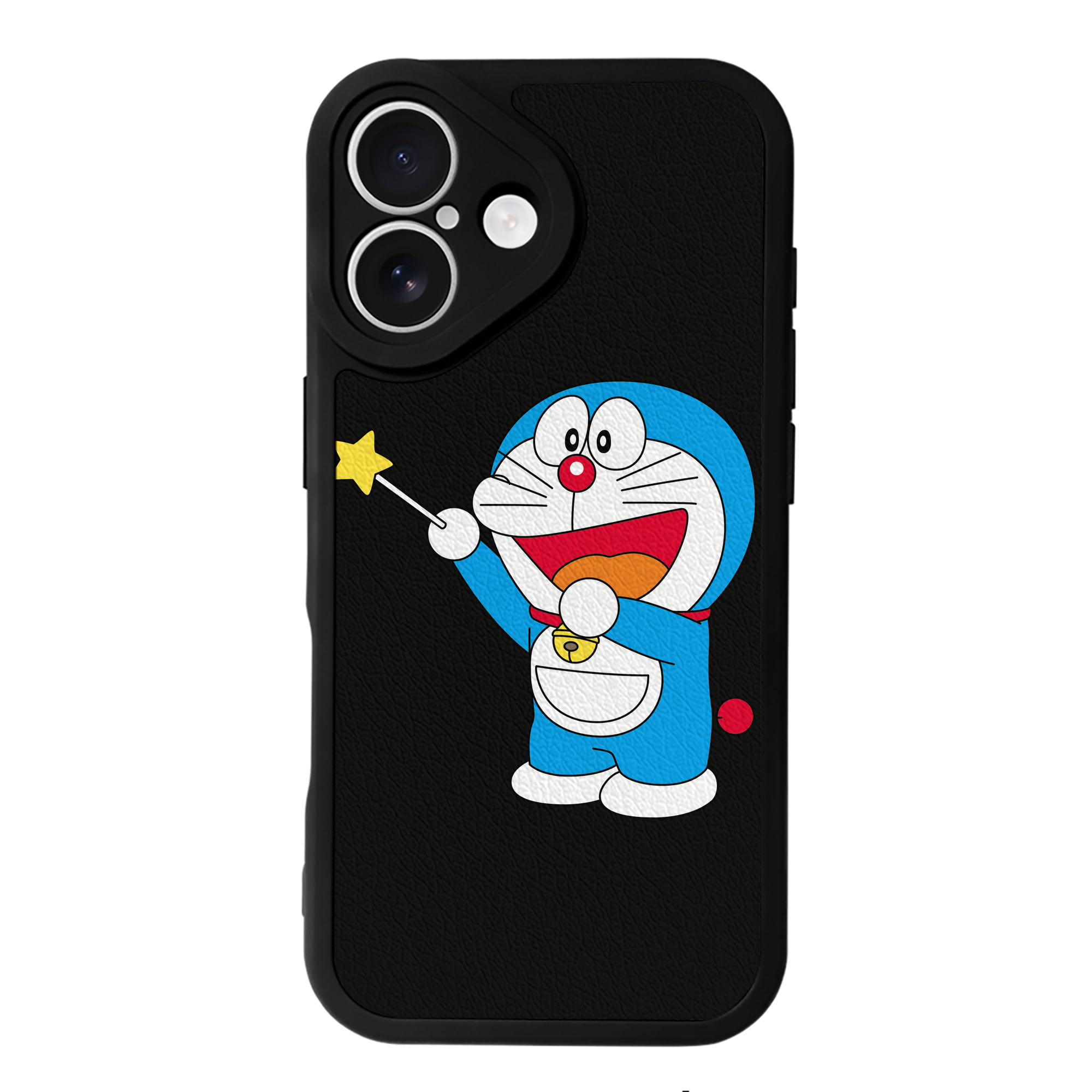 （画像用） ドラえもん Doraemon 【iPhone 16シリーズ対応】シリコンスマホケース（レザー調） 材質：シリコン